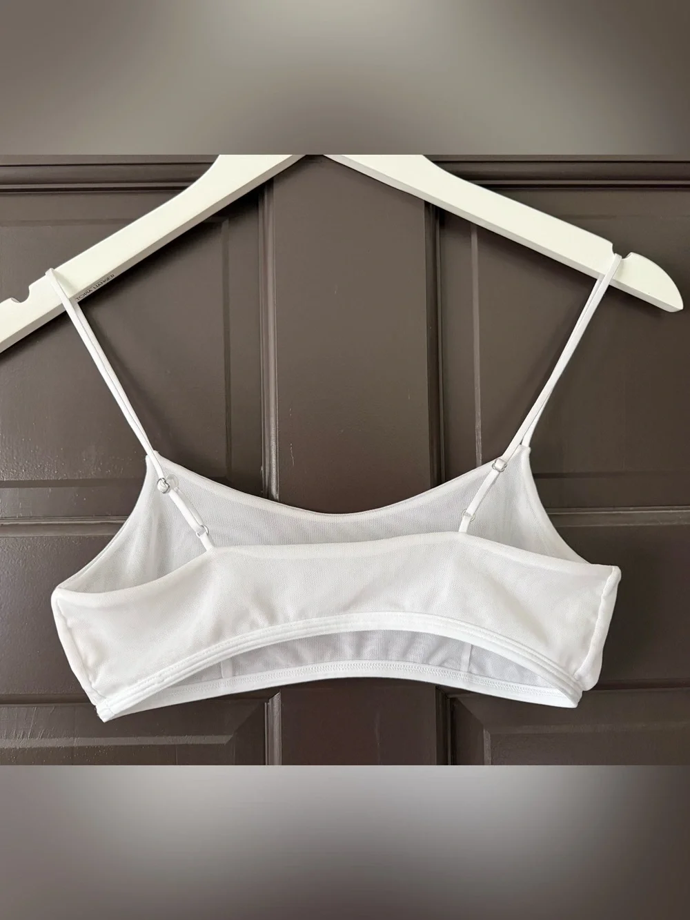 ALO Yoga Airmesh Venus Bralette White Sheer Mesh S Small